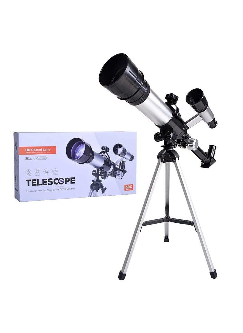 FunBlast FunBlast Telescope for Kids Telescope for Astronomy Kids Telescope Outdoor 60 X Zoom Astronomical Telescope with Tripod 360 19mm HD Coated Lens Telescope for Beginner Kids  - Image 1