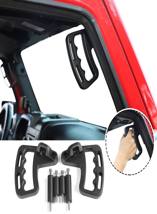 JeCar Front & Rear Aluminium Grab Handles Grip Handle Grab Bars for Jeep Wrangler JK JKU Sports Sahara Freedom Rubicon X & Unlimited X 2 Door 4 Door 2007-2018 - Image 2