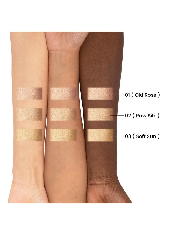 PAC - Killer Glow Highlighter For Face Makeup With Radiant & Metallic Finish Full Coverage Highly Pigmented Lightweight Flawless Shimmer Glow Blendable & Long Lasting For All Skin Type Old Rose - Image 1