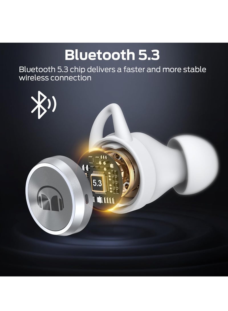 Monster Clarity 101Plus AirLinks Wireless Earbuds, Bluetooth 5.3 in-Ear Headphones with Charging Case, Stereo Earphones Deep Bass Sound, 28H Long Playtime, Water Resistant Design for Sports - Image 5