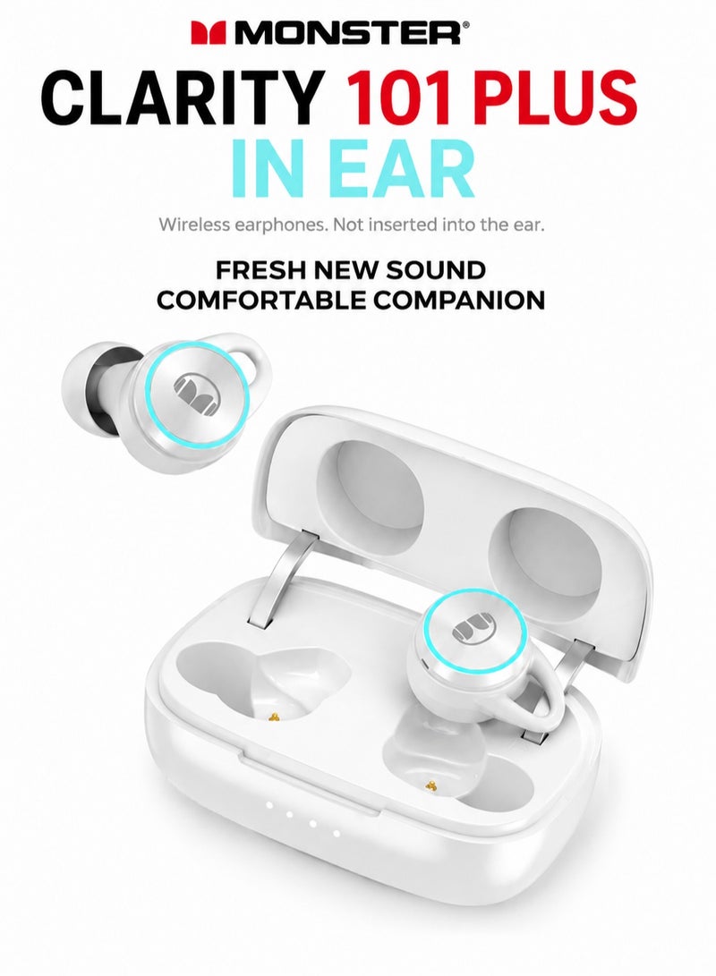 Monster Clarity 101Plus AirLinks Wireless Earbuds  Bluetooth 5.3 In-Ear Headphones with Immersive Stereo Sound & 28H Playtime - Image 1