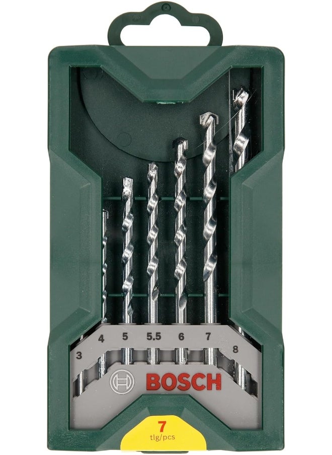 BOSCH - Bosch Mini-X-Line Masonry Drill Bit Set, 7-Piece - Image 1