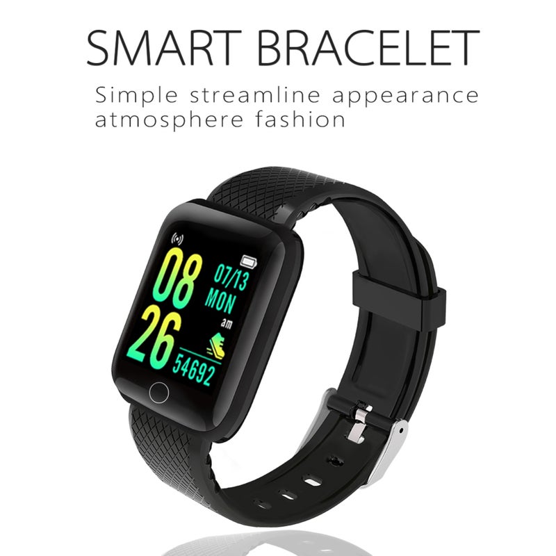Smart Bracelet with 1.44 Inches TFT Screen Watch Heart Rate Blood Pressure Blood Oxygen Monitoring Multi-Sport Mode BT Watch IP67 Waterproof Two-way Lookup Wristband for Men Women - Image 3