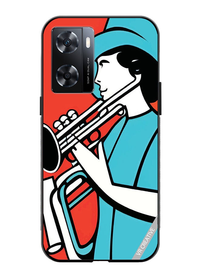VR CREATIVE Protective Case Cover For OnePlus Nord N20 SE Jazz Trumpeter Recital Design Multicolour - Image 1