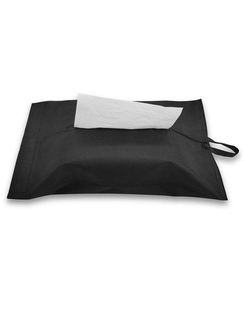 Loquat Portable Tissue Box Travel Napkin Holder Multi-use Car Tissue Holder Case for Car Home Office Desk - Image 1