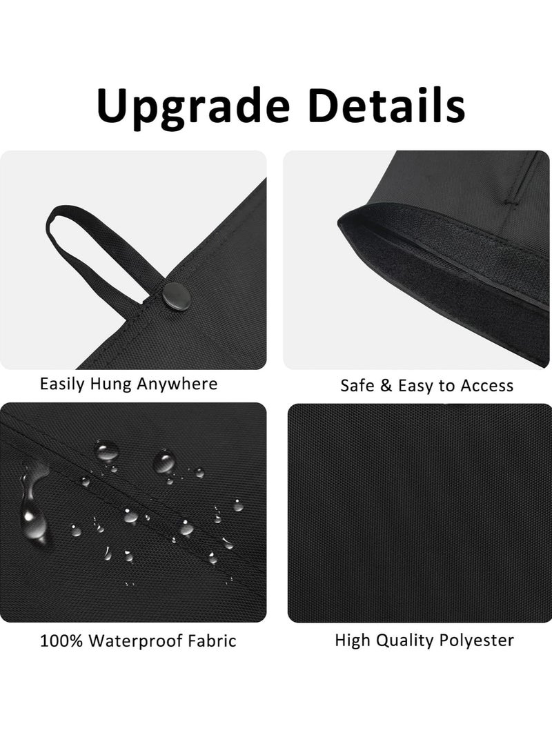 Loquat Portable Tissue Box Travel Napkin Holder Multi-use Car Tissue Holder Case for Car Home Office Desk - Image 3