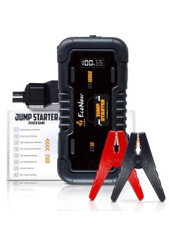 EcoNour EcoNour CS10 Car Battery Jump Starter 1600A Battery Jumper Starter Portable, 12V Car Battery Booster Charger with SOS, Ideal for Up to 7.0L Gas, 5.5L Diesel Engines (12000 mAh)  - Image 1