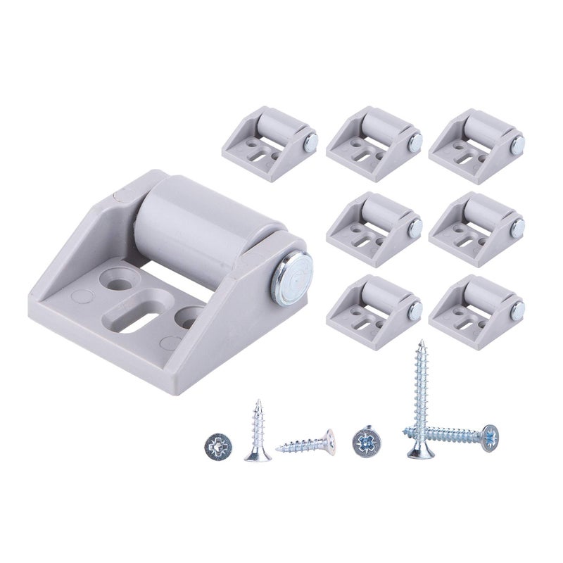 Lucido (Pack of 8) 16 mm Small Plastic Wheels Durable Non-Swivel Fixed Wheels Casters for Furniture Replacement Wheels Appliance & Equipment Screws Included (8) - Image 1