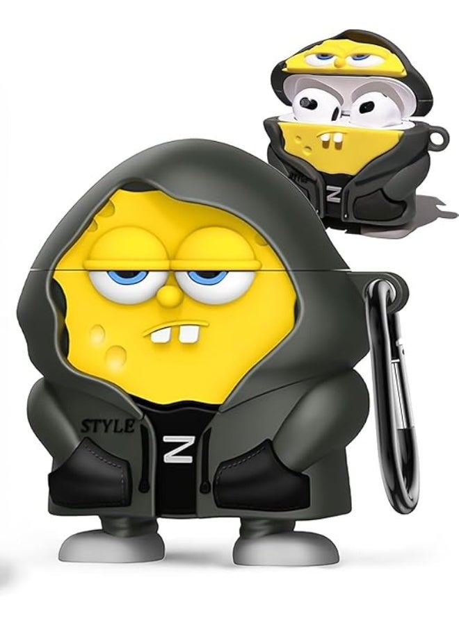 Compatible with AirPods 4 Case (2024) – Soft Silicone Shockproof Cover for AirPods 4th Generation, Cute 3D Cartoon Creative Fun Protective Case with Keychain for Kids, Girls & Women - Image 1