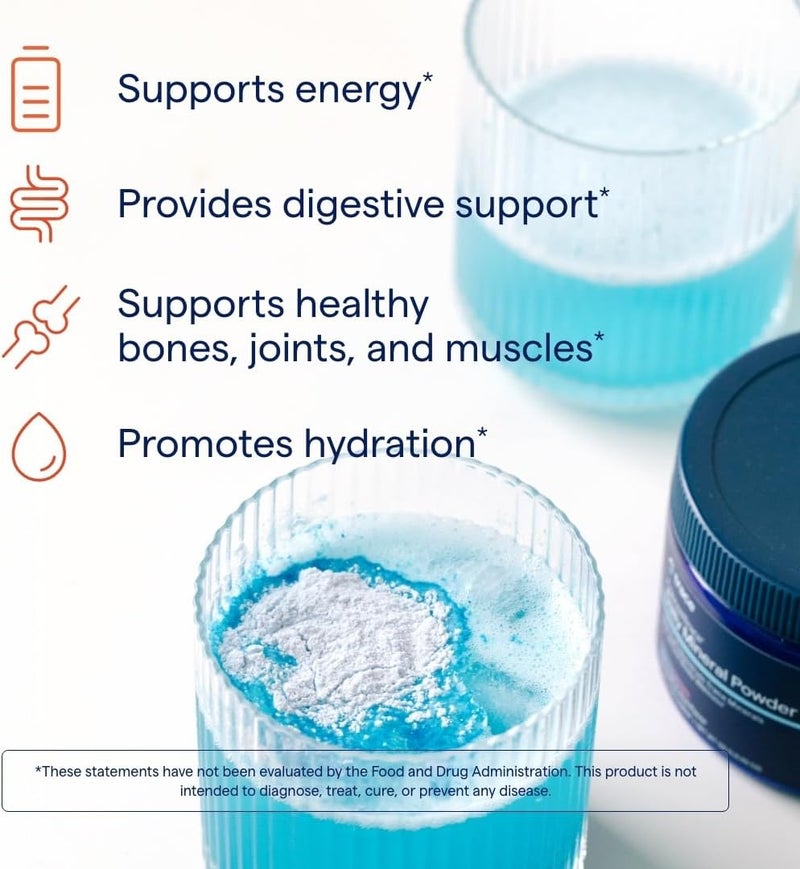 Trace Minerals ConcenTrace Daily Mineral Powder 60 Servings  700mg of ConcenTrace per Serving About 15 Drops Full Spectrum for Whole Body Wellness Blue Acai Flavor - Image 4