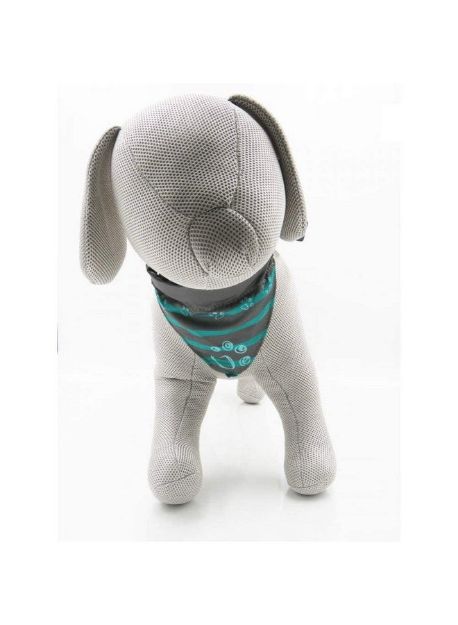 تريكسي :- طوق مع وشاح للرقبة للكلاب | طوق نايلون قابل للتعديل للكلاب مع مشبك بلاستيكي للإغلاق | مع وشاح للرقبة من البوليستر قابل للإزالة | رائع لجميع السلالات - (37-47 سم / 20 مم م) جرافيت - Image 2