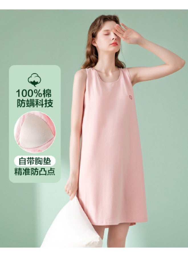 Fenton women's Summer Sleeveless Dress - Cotton Sleepwear Dress For Outdoor Wear - Image 1