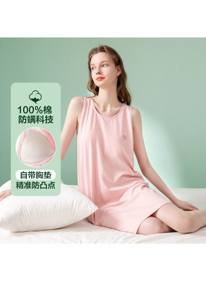 Fenton women's Summer Sleeveless Dress - Cotton Sleepwear Dress For Outdoor Wear - Image 2