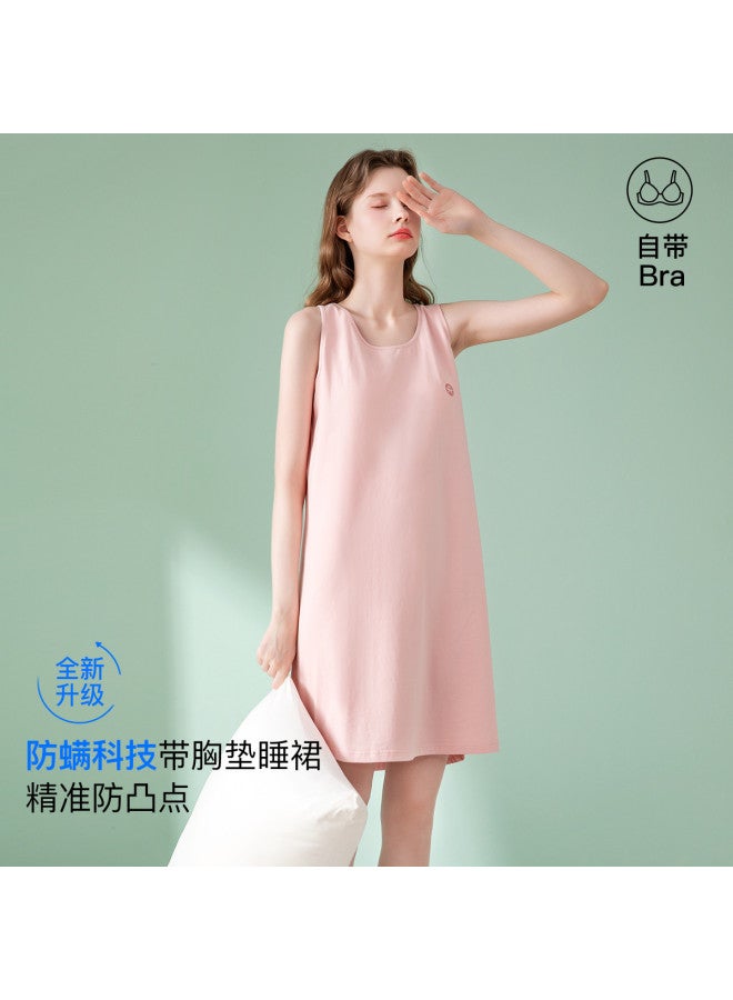 Fenton women's Summer Sleeveless Dress - Cotton Sleepwear Dress For Outdoor Wear - Image 3