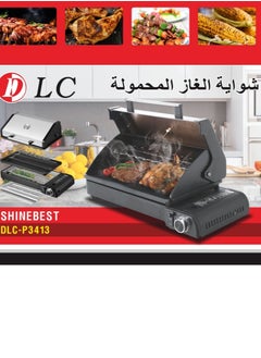 Portable gas grill with bag