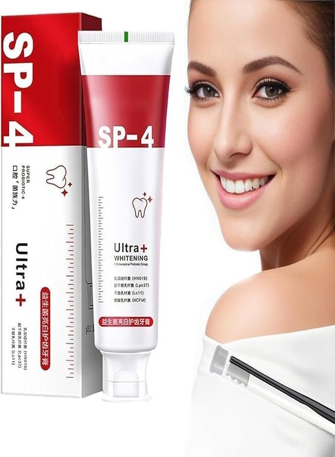 HER HEAL معجون أسنان أصلي SP 4 فائق التبييض، تركيبة متطورة لتبييض الأسنان وإزالة البقع وحماية المينا - 50 جم ((عبوة واحدة)) - Image 2