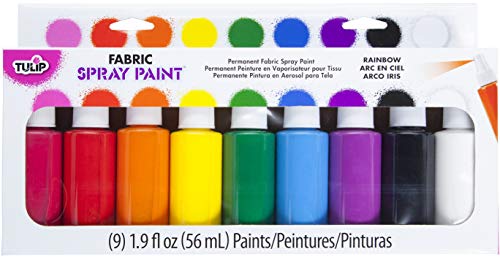 Tulip Fabric Paint, Permanent Spray on Paint Set Party Pack, 9 Pack Rainbow - Image 4