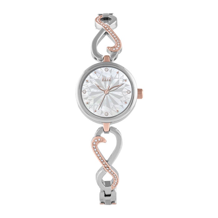 ELIZ ES8967L2UHU Metal Case and Bracelet 3-Hands Women's Watch - Image 1