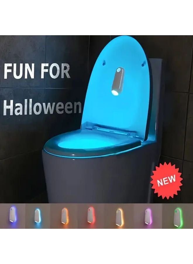 Smart Motion Sensor Self Lit Toilet Night Light 7 Color Changing Modes Plug And Play - Image 2