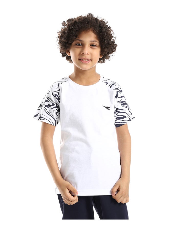 DIADORA Boys Printed Cotton T-Shirt - Image 1