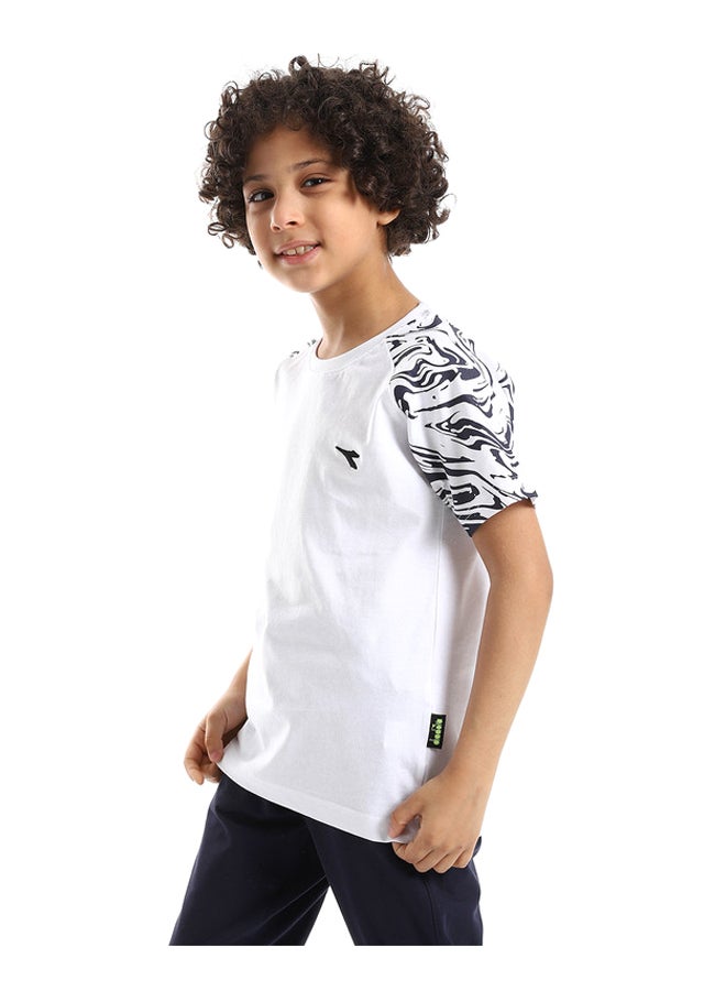DIADORA Boys Printed Cotton T-Shirt - Image 2