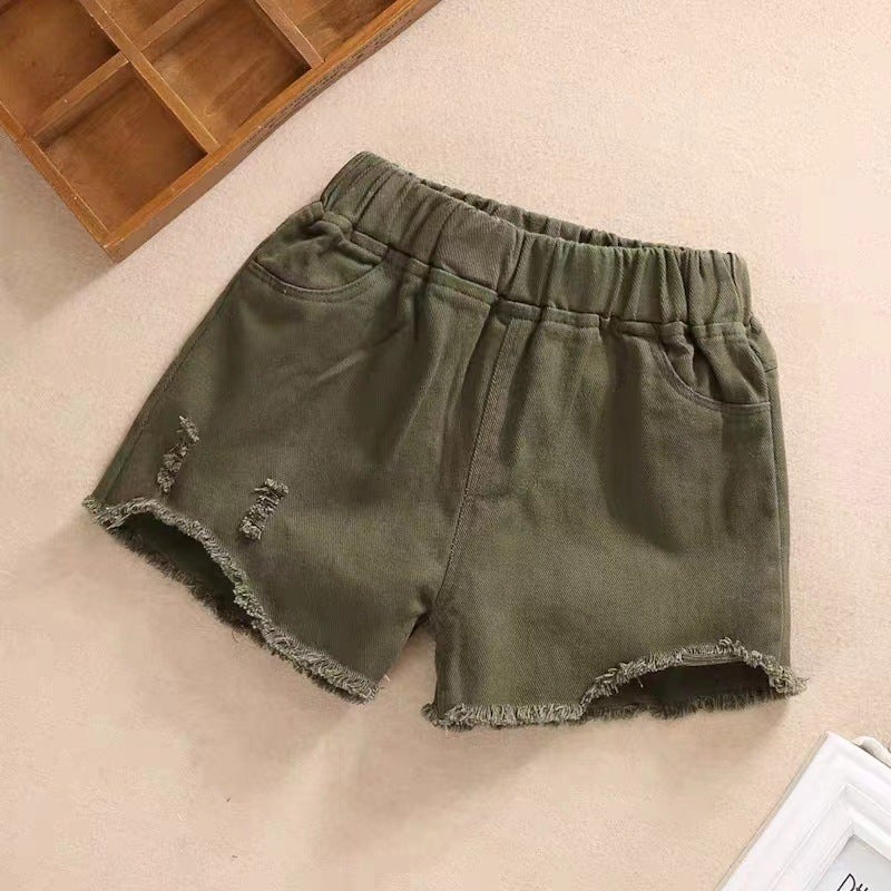 Girls' Outfit Western Style Casual Shorts Large Children'S Loose Girls' Shorts Children'S Wear Pants 2025 - Image 4