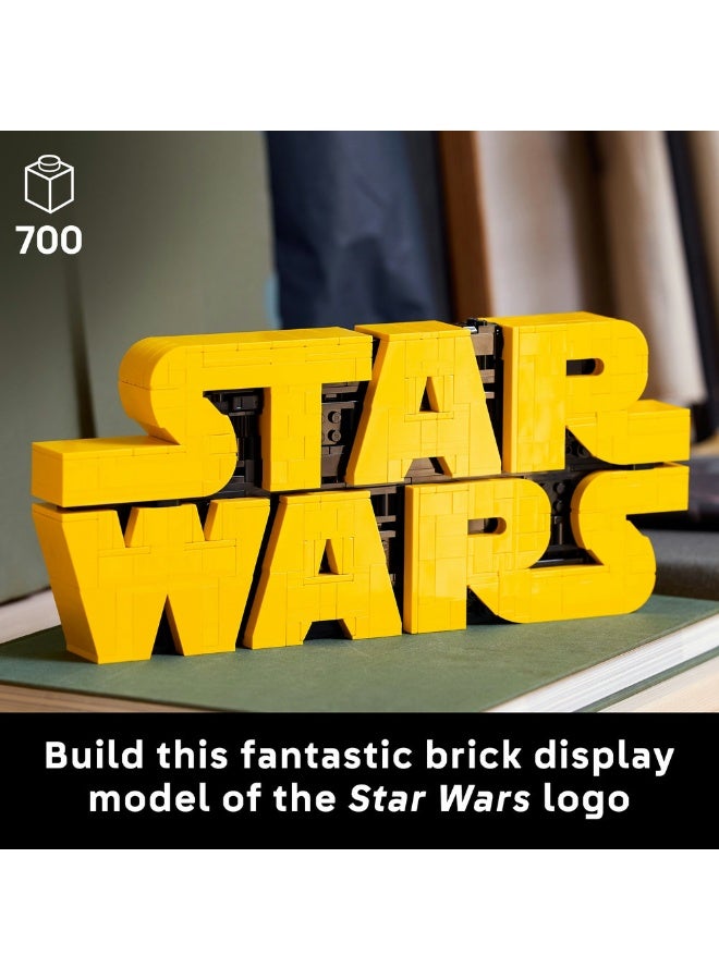 Star Wars Brick-Built Star Wars Logo Sign Set 75407 (Age 18+, 700 Pieces)