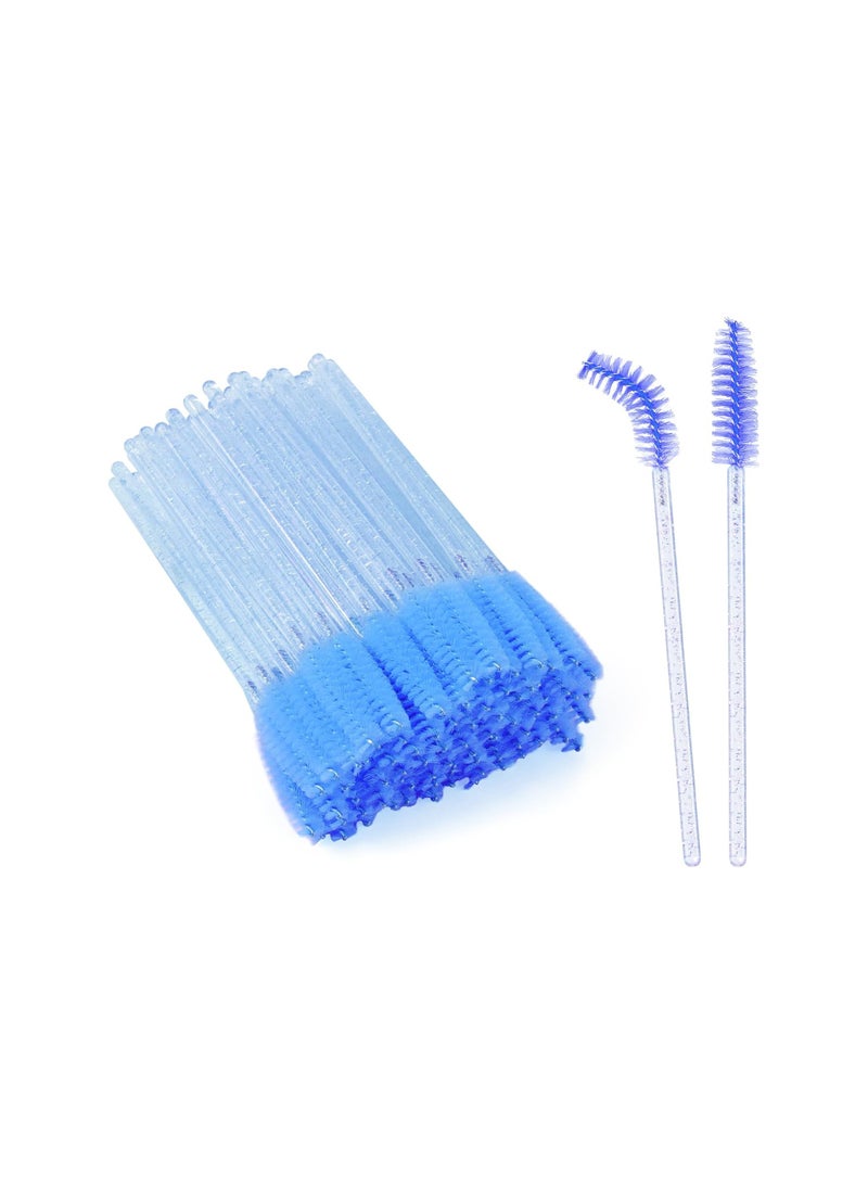 Mn 50 Piecs Spoolies For Eyelash And Eyebrow Brush Blue - Image 1