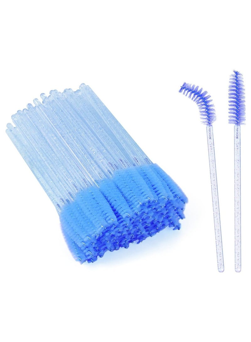 Mn 50 Piecs Spoolies For Eyelash And Eyebrow Brush Blue - Image 1