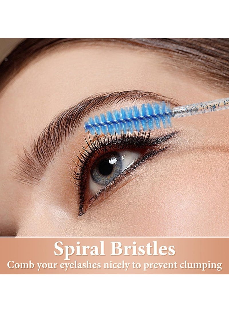 Mn 50 Piecs Spoolies For Eyelash And Eyebrow Brush Blue - Image 2