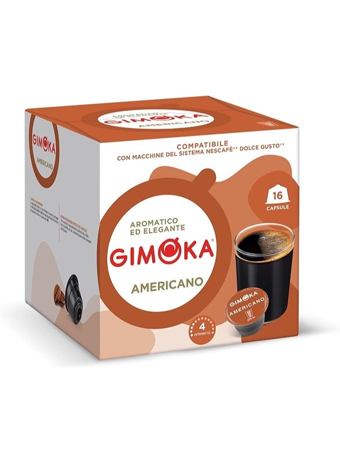 Gimoka Americano Coffee Pods (3 Packs x 16 Capsules, 48 Total) for Dolce Gusto Machines - Image 4