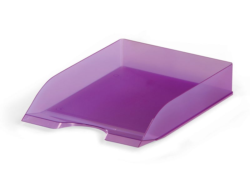 Durable Basic Letter Tray - Translucent Purple