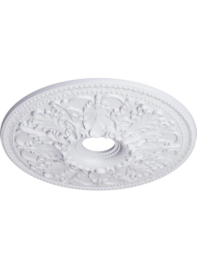 Ekena Millwork CM23AS Ashley Ceiling Medallion, 23 7/8"OD x 4"ID x 2 1/8"P (Fits Canopies up to 4 3/4"), Factory Primed - Image 2