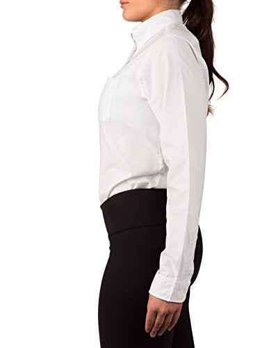 KNG Women’s White Button Down Long Sleeve Oxford Shirt - M - Image 2