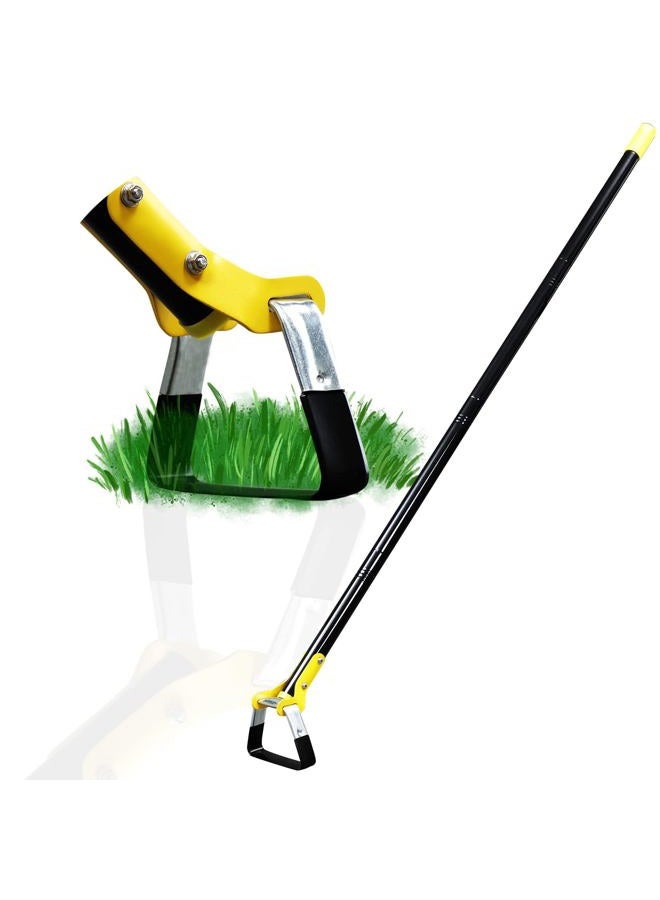 DonSail Hoe Garden Tool - Scuffle Garden Hula Hoes for Weeding Gardening Long Handle Heavy Duty - Adjustable Weeding Loop Stirrup Hoe 30-43 Inch Black - Image 1