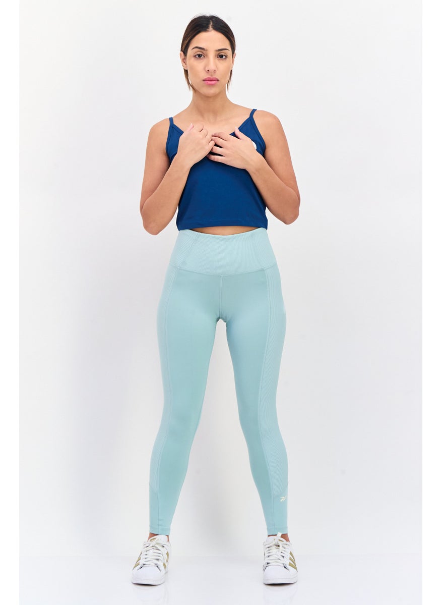 Reebok Women Sportswear Fit Training Leggings, Sage Green  - Image 2