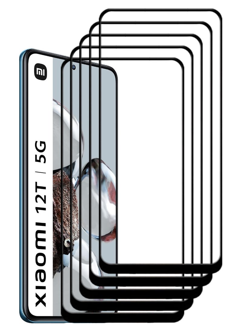 ACLIX 5 Pieces Antistatic ESD Dustproof Premium Quality High Definition Tempered Glass Screen Protector Designed For Xiaomi 12T - Image 1