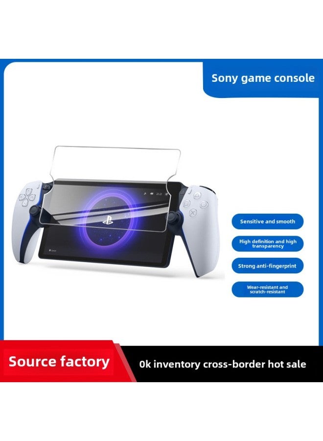 Suitable For Sony PS5 Handheld 2023 Tempered Glass Film PlayStation Portal Game Machine 8-inch-Color:Sony PS5 HD Tempered Film (bare Film + Pearl Cotton Bag) - Image 1