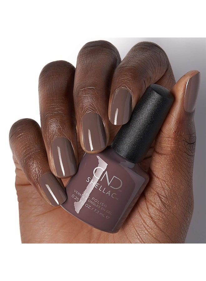 CND Shellac Gel Nail Polish, Long-lasting NailPaint Color with Curve-hugging Brush, Nude/Brown/Tan Polish, 0.25 fl oz - Image 3