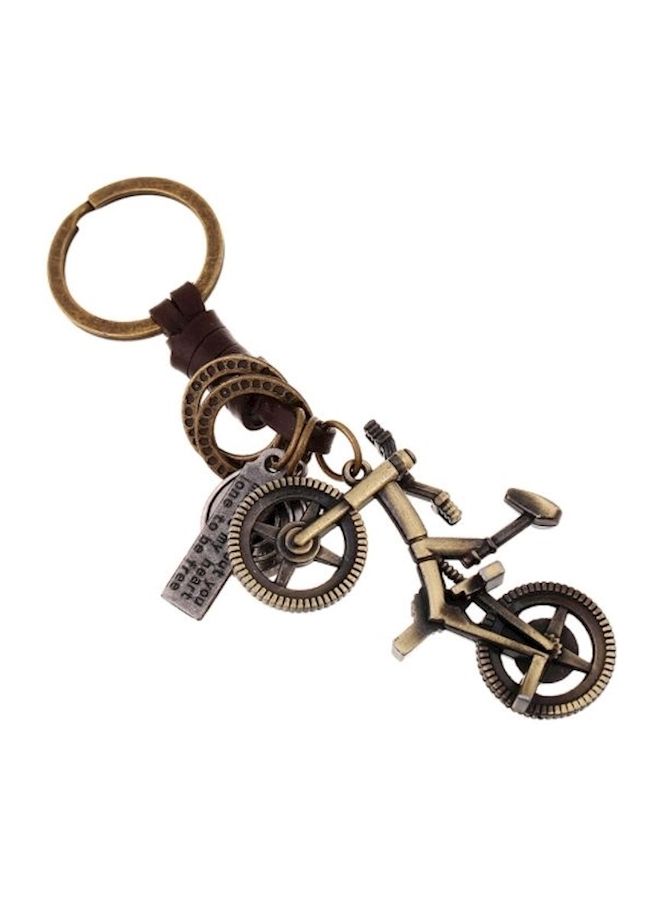 NIBEMINENT Punk Retro Style Weave Leather Key Chain - Image 1