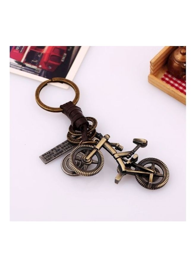 NIBEMINENT Punk Retro Style Weave Leather Key Chain - Image 3