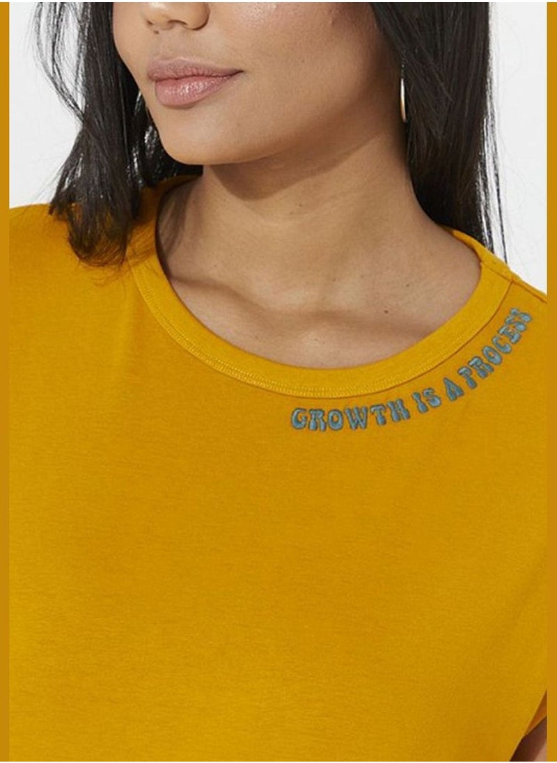 Aeropostale Short Sleeve with Embroidery On Neck Print At Back T-Shirt  - Image 3