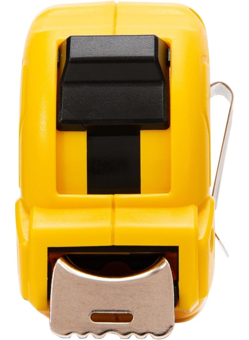 Deli DL9025Y Measuring Tape 5m x 25mm - ABS Case with Stainless Steel Blade - Professional Retractable Tape Measure - Image 4