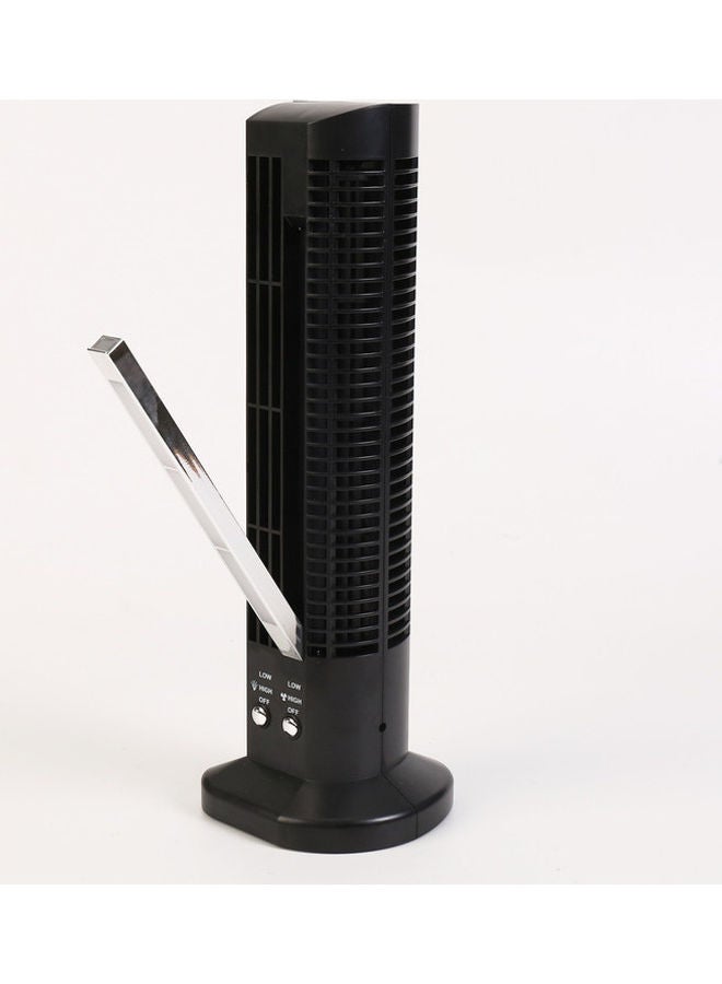 Loquat USB Powerful Fan With LED Lamp Black - Image 2