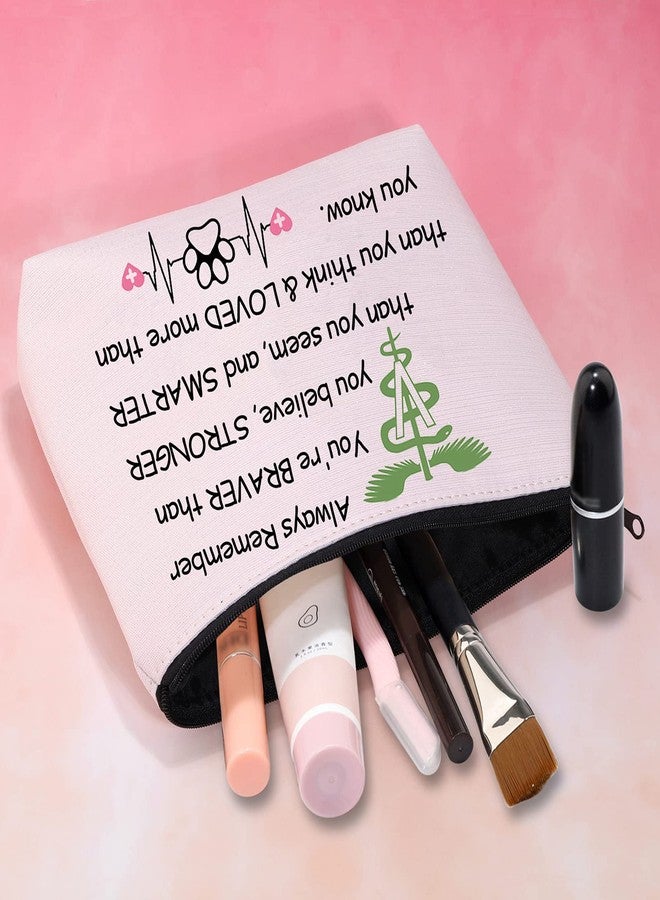 MBMSO Vet Tech Gifts Veterinarian Makeup Bag Vet Assistant Gifts Veterinary Student Gifts Zipper Pouch Travel Toiletry Bag Cosmetic Bag (Vet Tech bag pink) - Image 5