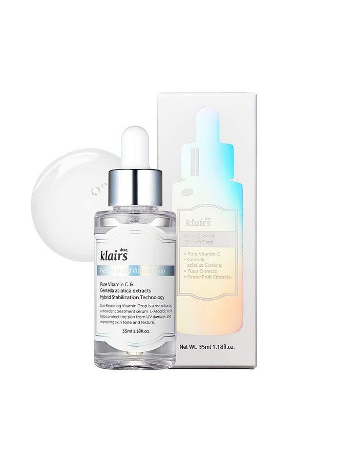 DearKlairs قطرات فيتامين مضغوطة طازجة 5% سيروم فيتامين سي النقي غير مسبب للحساسية 1.18 أونصة ؛ سيروم فيتامين سي حمض الأسكوربيك سيروم مضاد للأكسدة للوجه عناية بالبشرة الكورية - Image 1