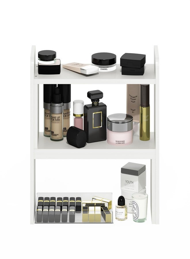 Furinno Classic Desk Top Organizer Bookshelf, White - Image 4