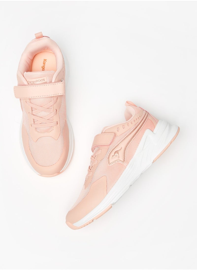 kangaROOS - Girls' Textured Sports Shoes with Hook and Loop Closure - Image 1