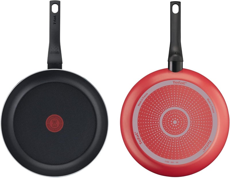 T-fal TEFAL Frypan 20 cm | Easy Clean | Aluminium | Non Stick Coating | Thermo Signal Heat Indicator | Diffusion Base | Healthy Safe Cookware | Made in France | Red | 2 Years Warranty | B5720253 - Image 2