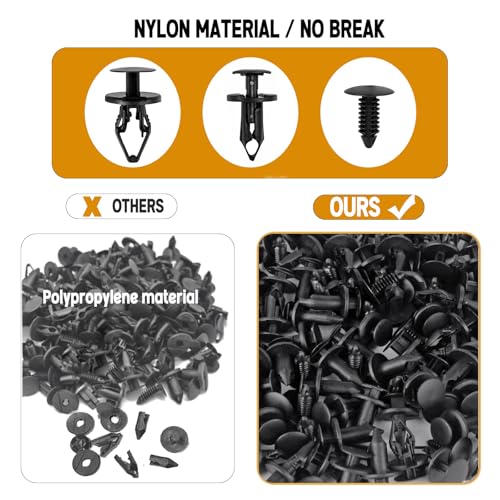 UNIGT 3 in 1 GM A20991 Fender Liner Clips Compatible with 11589292 Bumper Fastener Rivet 21030249 Door Trim Panel 1605396/1595864 GMC Trucks Buick Plastic Push Pins - Image 3